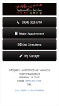 Mobile Screenshot of moyersautoservice.com