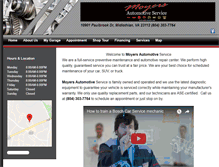 Tablet Screenshot of moyersautoservice.com